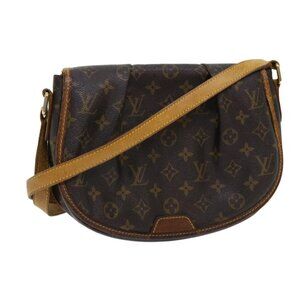 Authentic LOUIS VUITTON Monogram Menilmontant PM Shoulder Bag M40474 LV
